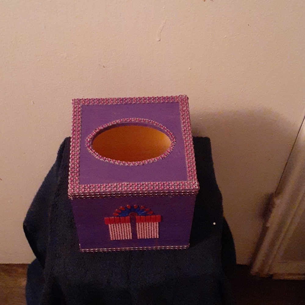Hand Crafted tisue box holder